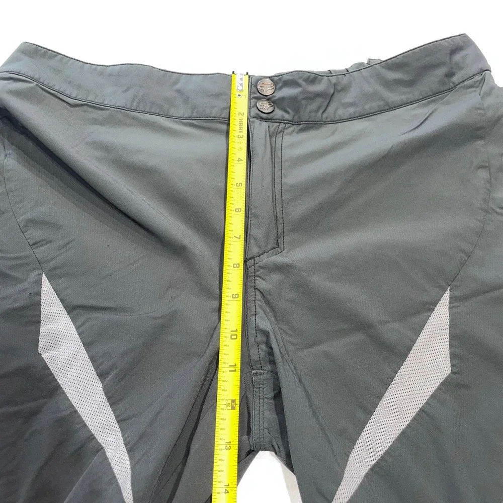 Fox Racing Mens MTB Shorts Black Grey Mesh Ventilated Mountain Bike‎ Size 38